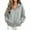 Gray, variant on HappyYEE Full Zip Hoodies for Women, Open Front Drawstring Hooded Jackets, Fall Loose Long Sleeve Daily Outer Tops with Pockets