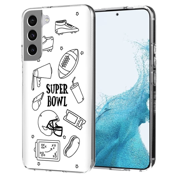 TalkingCase Slim Case Cover Compatible for Samsung Galaxy S22 Plus+ 5G, Super Bowl 7 Print, Lightweight,Flexible,Soft, USA