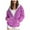 Pink, variant on Lightweight Zip Up Hoodie Women Oversized Sweatshirt Striped Printed Long Sleeve Hooded Jacket Plus Size Fall 2025 Hoodies