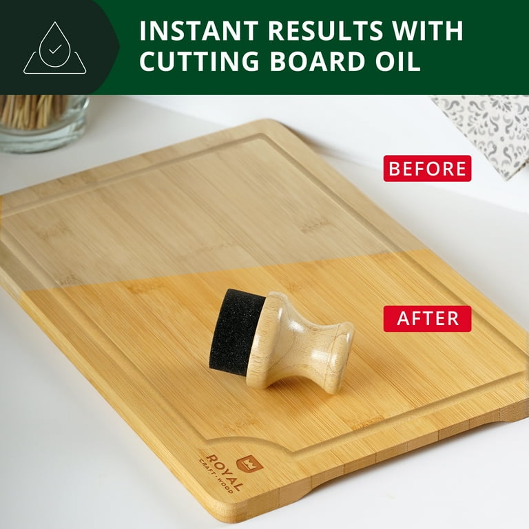 Bamboo cutting board sale oil