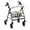Easter Egg & Paw Print, variant on HELLHERO Mixed Floral Pattern Easy to Install Rollator Walker Seat Cover Outdoor for Seniors, Reusable Universal Breathable Fabric Rollator Walker Seat Cushion Cover