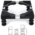 thumbnail image 1 of Bamboohart Support de Mini-Frigo Support Universel Base de Support Réglable Support de Réfrigérateur avec 4 Pieds Robustes Piédestal pour Laveuse Base Multifonctionnelle pour Sécheuse (Noir), 1 of 6