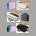 thumbnail image 4 of Clearance! Business Fashion Home Computer Notebook Handbag Handbag Upgrade Suede Pink 13-inch, 4 of 8