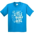 thumbnail image 3 of Inktastic Little Surf Girl with Surfboard Youth T-Shirt, 3 of 5