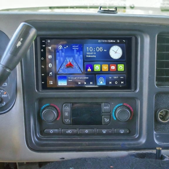 Eforcase Car Radio for GMC Sierra 1500 2500 2003-2006 with Wireless Carplay Android Auto, Android 15 Touch Screen Car Audio SWC FM Bluetooth WiFi GPS with Backup Camera