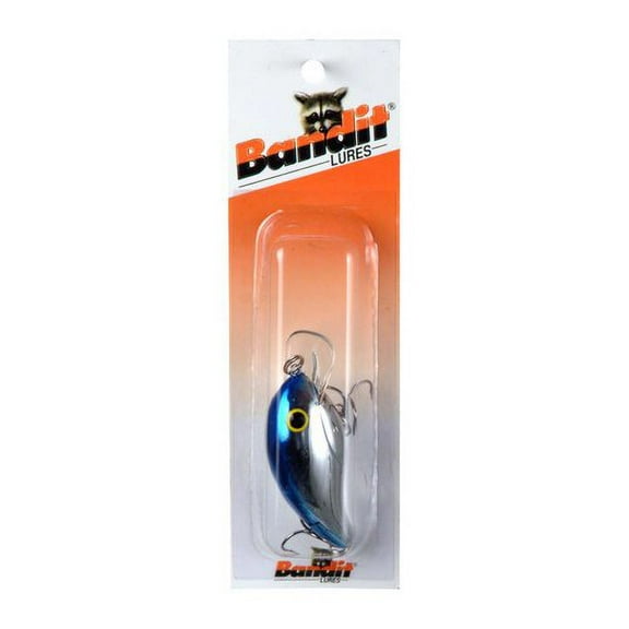 Bandit Series 100 Fishing Lure Hard Bait Crankbait Chrome Blue Back 2 in 1/4 oz