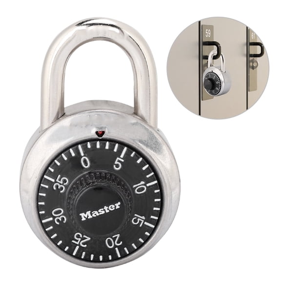 Candado de Combinación de Código de Dígitos Giratorios, Cerrado de Seguridad Redonda para Puerta y Armario