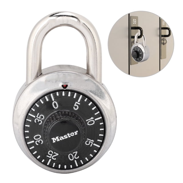Candado de Combinación de Código de Dígitos Giratorios, Cerrado de Seguridad Redonda para Puerta y Armario