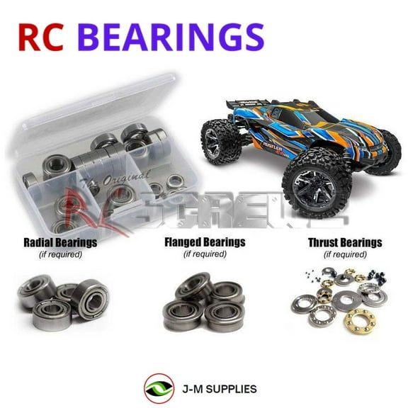 RCScrewZ Metal Shielded Bearings tra135b for Traxxas Rustler 4x4 VXL 1/10 Stadium (#67376-4) | SET