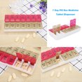 thumbnail image 3 of Caja Dispensadora Medicinas Plástico Contenedor Almacenamiento Semanal 14 Rejillas, 3 of 9