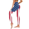 thumbnail image 2 of TOWED22 Pants Women American USA Flag Custom Running for Yoga Color Pilates Leggings Pants Women Patriotic Yoga(Red,M), 2 of 5