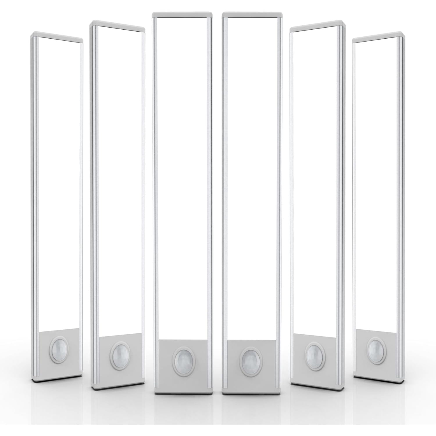6 Pack Under Cabinet Lights Wireless, 58 LED Motion Sensor Light Indoor Rechargeable Magnetic Closet Lights Battery Operated, Under Counter Lights for Kitchen, Wardrobe, Hallway, Stairs