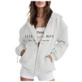 thumbnail image 3 of Jesus Took Naps Hoodies for Women 2025 Long Sleeve Zip Up Christian Hooded Sweatshirt with Pockets Jacket Coat, 3 of 4