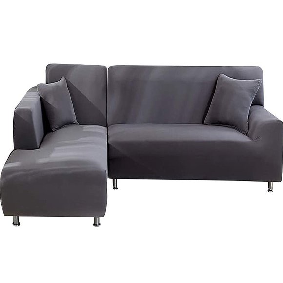 Moonsaad Stretch Sectional Couch Slipcovers, L-Shape Corner Sofa Covers, 1/2/3Seats Sofa Protector Covers