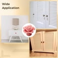 thumbnail image 5 of 12 Pcs Rose Ceramic Knobs, Pink Dresser Knobs, Rose Drawer Pulls, Single Hole Cabinet Handles for Wardrobe Doors, Table Dresser Handles, Easy Installation for Nursery Furniture, 5 of 5
