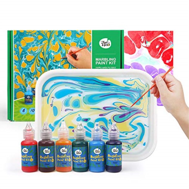 jar melo marbling painting kit;nontoxic;painting on water; creative