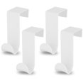 thumbnail image 1 of Muyoka Ganchos para colgar sobre la puerta, paquete de 4/2 ganchos individuales para colgar toallas sobre la puerta para perchas Ganchos resistentes de acero inoxidable, 1 of 6