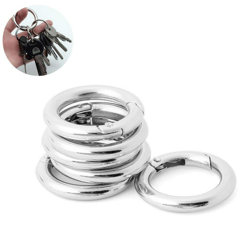 Spring Clip Round Carabiner Ring