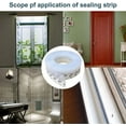 thumbnail image 2 of Silicone Seal Strip - Scheam 16 Feet Silicone Weather Stripping Door Window Seal-Door Strip Bottom Draft Stopper 16.5 Foot (45mm, White), 2 of 8