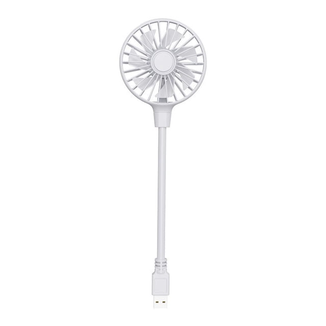 USB Gooseneck Fan, Mini Portable Desk Fan with Flexible Neck and 360 Degrees Rotation, Quiet USB-Powered Personal Fan for Home Office Travel and Commute