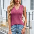 thumbnail image 6 of yillto Womens Ribbon Tank Tops Sleeveless V Neck Loose Shirts Summer Lightweight Causal Basic Tanks, 6 of 7