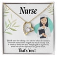 thumbnail image 4 of Simple Thank You Healthcare Medical Worker Nurse Appreciation Nurse Forever Necklace w Message Card, 4 of 20