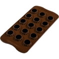 thumbnail image 2 of Silikomart Choco Flame Silicone Chocolate Mold, Flexible Tray with 3D Technology Creates 15 Flame-shaped Chocolates, Easily Unmolds, Oven, Freezer, Microwave and Dishwasher Safe, Made in Italy, 2 of 4