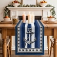 thumbnail image 2 of Table Runner 72 Inches Long for Kitchen Dining, Navy Blue Anchor Dresser Scarf Farmhouse, Dining Table Decorations for Wedding/Parties, Nautical Summer Beach Coastal Ocean 14 x 72 In, 2 of 8