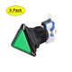 thumbnail image 1 of Botón de empuje para juegos 39x39x39 Triángulo 12V Interruptor de botón iluminado LED con microswitch para arcade video Verde 5pcs, 1 of 5