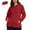 Red, variant on Womens Rain Jacket Plus Size Lightweight Waterproof Zipper Hooded Jacket Raincoat Jacket with Pockets S-5XL