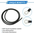 thumbnail image 5 of 1 Pc Battery Inverter Cable 5 AWG Gauge 5FT 5/16" Lug Battery Cable Universal for Car Vehicle Boat RV Solar Tinned Copper Black, 5 of 7