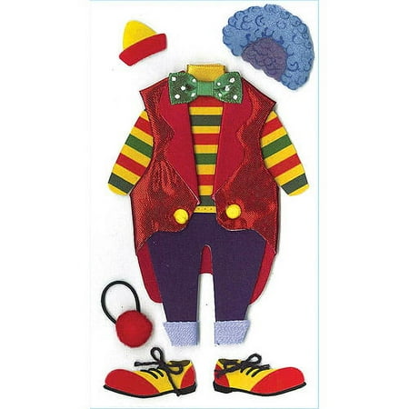 Jolee's Boutique Dimensional Stickers, Clown