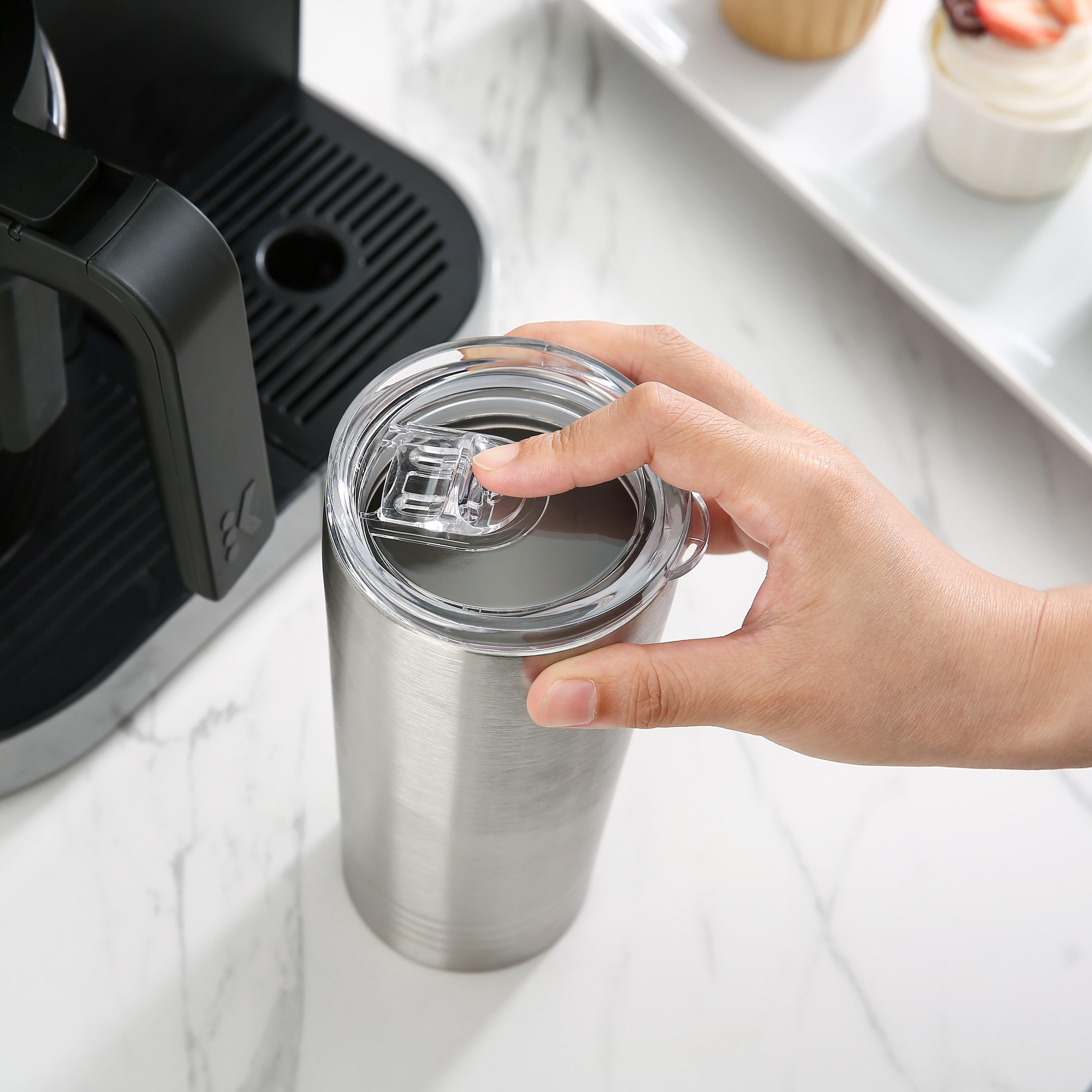 Mainstays Stainless Steel Double Wall 16oz Tumbler