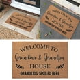 thumbnail image 2 of Clearance Items Funny Coir Doormat Welcome to Grandma and Grandpa, Grandkids Spoiled Here, Personalized Entrance Way Rug for Front Porch, Heavy Duty Coir Door Mat for Home Decor, 2 of 7