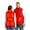 Red, variant on Women Mens Heated Jacket Plus Size Sleeveless 8 Heating Zones 3 Temperature Modes Zip Up Quilted Vest with Pockets Heart Print USB Rechargeable Washable Thermal Winter Coat