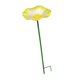 thumbnail image 4 of Baño para pájaros, comedero para pájaros de pie con forma de flor, decoración metálica decorativa, comedero para pájaros para jardín, patio, césped, amarillo, 4 of 8