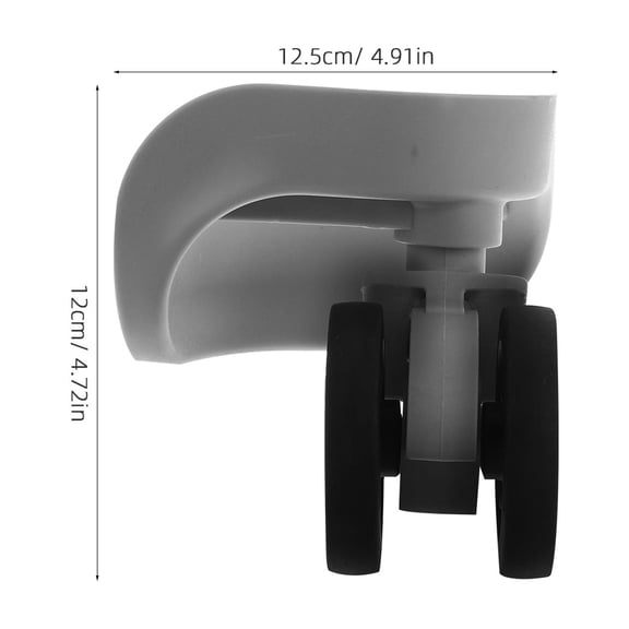 HEMOTON 1 Pair Universal Mute Luggage Suitcase Replacement Wheels Trunk Wheel Spare Parts for Trolley