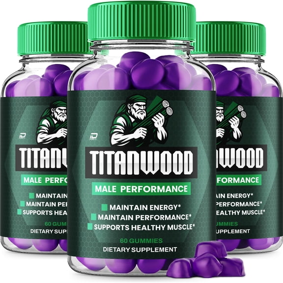 Titan Wood Gummies for Men – TitanWood Gummy Natural Blend Reviews, 3 Pack, 180 Gummies