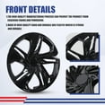 thumbnail image 4 of 4 Pack Hubcap Wheel Cover Replacement,16" Wheel Rim Cover for 2016-2025 Honda Civic Sedan,Compatible With Steel Wheels,Snap on Hub Caps Replacement,ABS+PC Material,Black Lacquer, 4 of 7