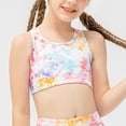 thumbnail image 3 of OGLCCG Girls Sports Bras 6-12 Seamless Racerback Training Bras for Girls Fashion Tie Dye No Pads Longline Chest Double Lined Crop Tank Tops, 3 of 6