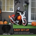 thumbnail image 4 of 6ft Halloween  Inflatable Reaper Motorcycle Outdoor Yard Decorations, 4 of 8