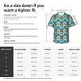thumbnail image 6 of Lsque Turtles And Seahorses pattern Hawaiian Shirt for Men, Unisex Summer Beach Casual Short Sleeve Button Down Shirts-, 6 of 9