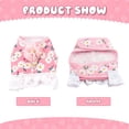 thumbnail image 5 of Floral Small Dog Harness Leash Set Dress for Girl, Cute Daisy Breathable Puppy Mesh Harness for Female Small Medium Dogs Cats, 5 of 8