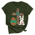 thumbnail image 2 of Spring Saving!YANHAIGONG Easter Shirts for Women 2024 ,Loose Easter Tops Womens Plus Size Funny Happy Easter Graphic Short Sleeve Round Neck Tee Shirt Easter Teacher Shirt Easter Bunny Shirt Women, 2 of 3