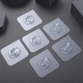 thumbnail image 5 of Set of 2 Wall Holders Transparent Hook Self-adhesive Hooks, 5 of 8