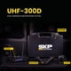 thumbnail image 2 of Sistema de micrófono vocal inalámbrico SKP Pro Audio UHF-300D, 2 of 7