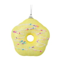 PuSpu Christmas Macaron Foam Pendant Light-Yellow 3.94" Kids-Safe Tree Gift-Box Window Décor 8g