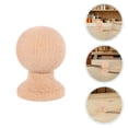 thumbnail image 1 of RENACLIPY 4Pcs Solid Wood Fence Post Finials with Roman Style Carving Khaki for Home Decor, 1 of 8