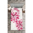 thumbnail image 3 of Ambesonne Pink Quilted Bedspread Set 2 Pcs, Abstract Dandelion Art, Twin Size, Pearl Pink, 3 of 3