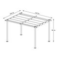 thumbnail image 6 of RONSHIN 13x10 Ft Outdoor Patio Retractable Pergola With Canopy Sunshelter, Waterproof UV Resistant Grape Gazebo Sun Shelter For Gardens, Terraces, Backyard, 6 of 10